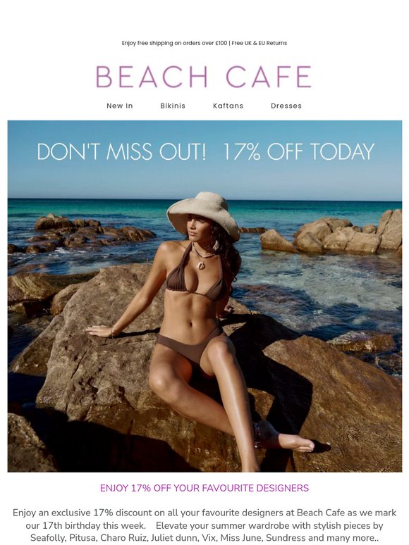 Don't Miss Out - 17% Off EVERYTHING!