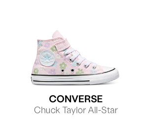Converse Little Kids Chuck Taylor All-Star Floral Hi-Sneakers in Light Pink