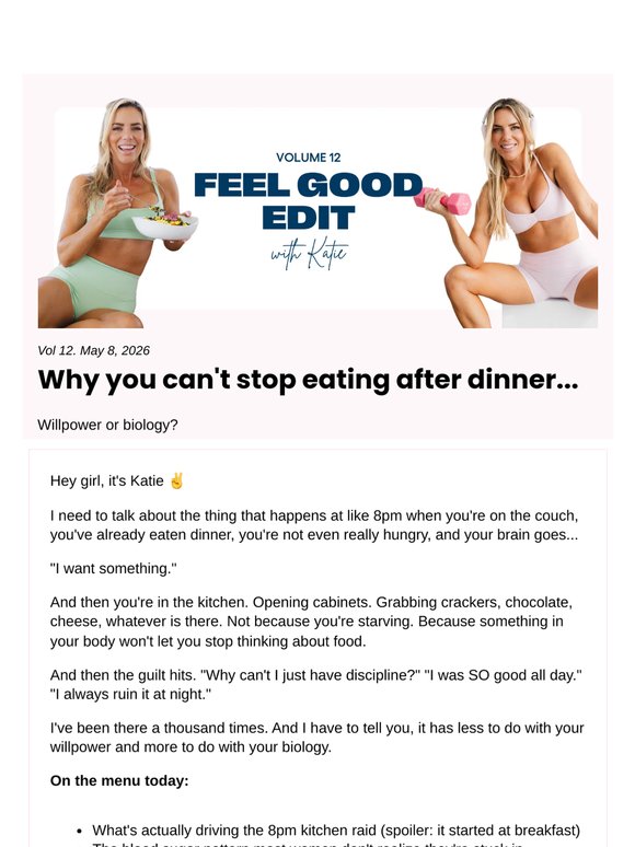 why you can't stop eating after dinner...