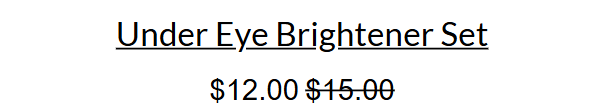 Under Eye Brightener Set