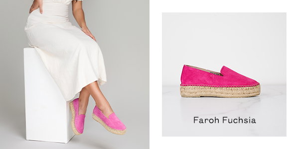 Faroh Fuchsia Suede Loafers