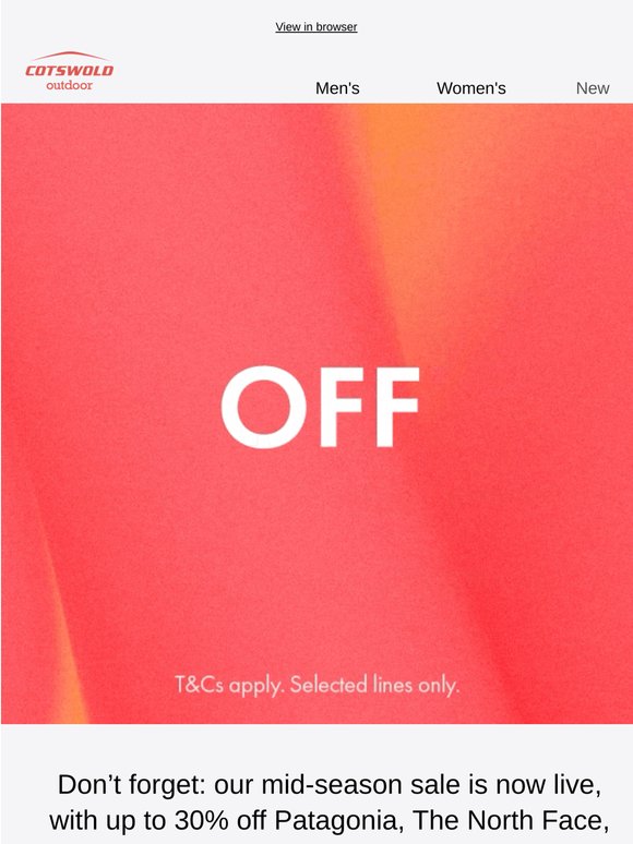 Up to 30% off top brands 🏷️