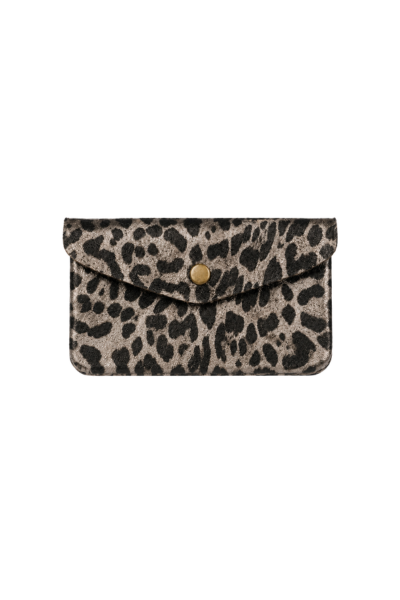 Bronze Metallic Genuine Suede Purse