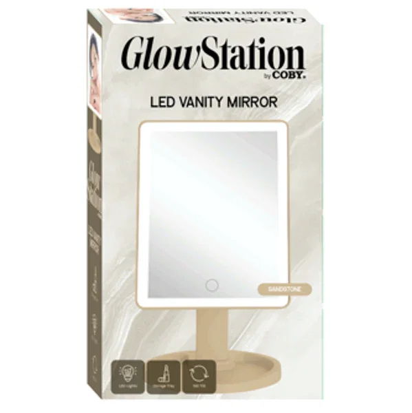 Image of Coby Electronics LED Vanity Mirror with Pedestal