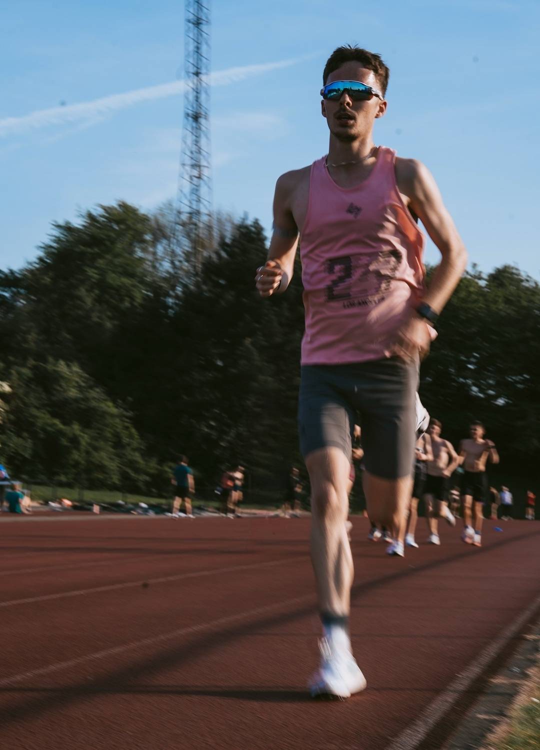 Alfie Manthorpe wearing 247 race kit on the track