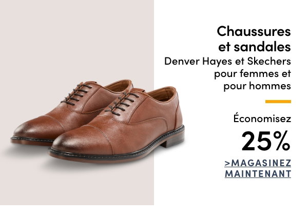Chaussures et sandales Denver Hayes et Skechers pour femmes et pour hommes économisez 25%