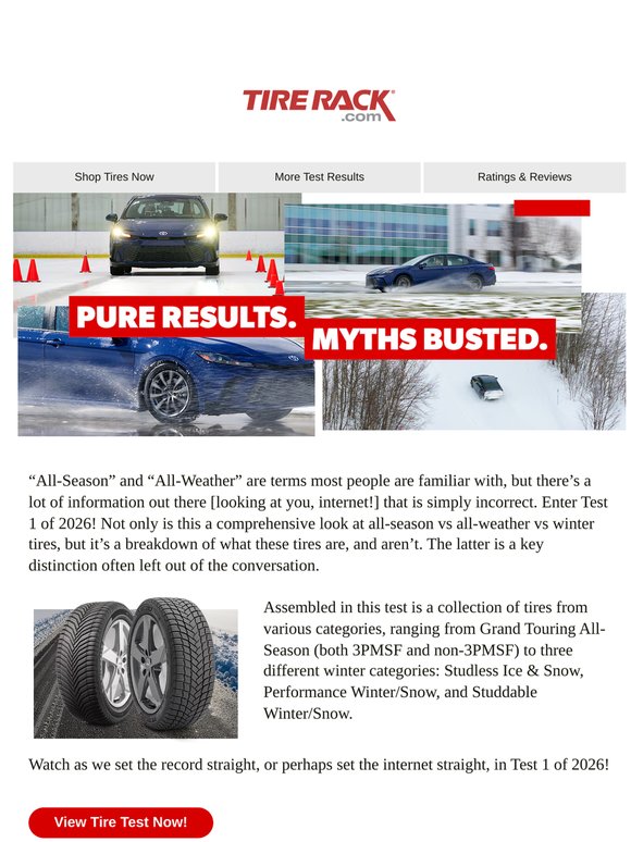 All-Weather vs. Winter Tires: The Definitive Test