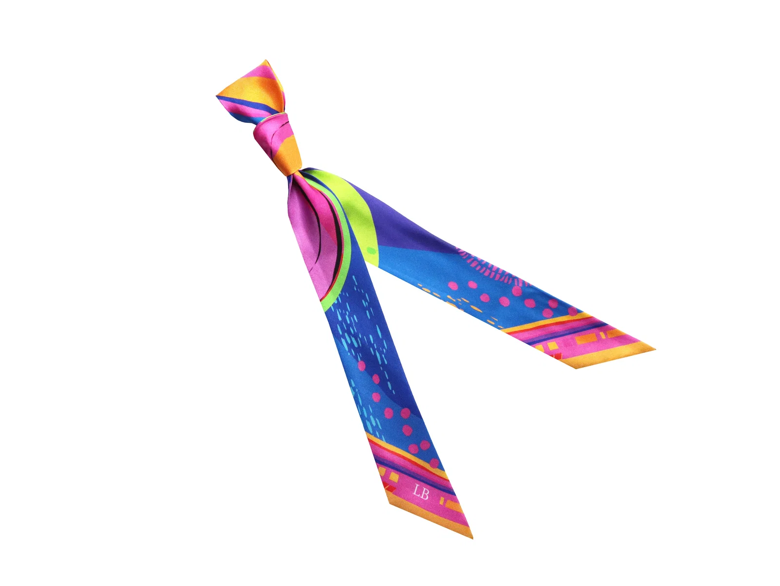 Image of Banderole - Silk Ribbon Scarf - Planets Multi