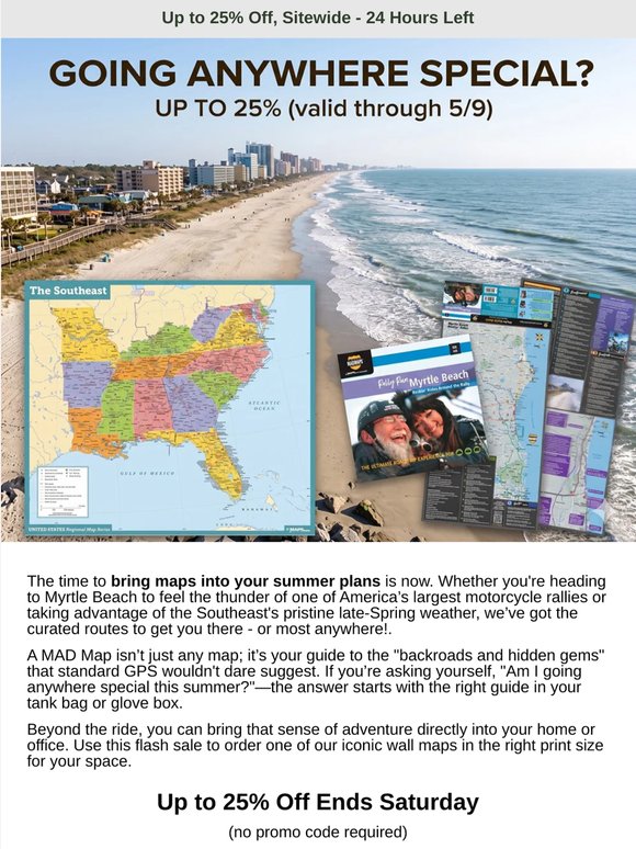 24 hours left. Up to 25% off. 100X better to plan with a map.