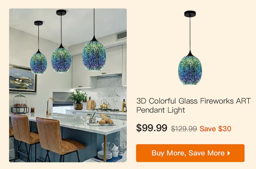 3D Colorful Glass Fireworks ART Pendant Light