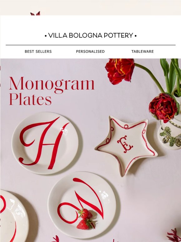 Monogram Plates, Made Personal ✨