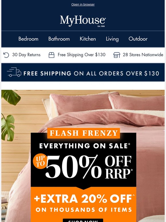 Deals for Every Room At FLASH FRENZY Prices 📢