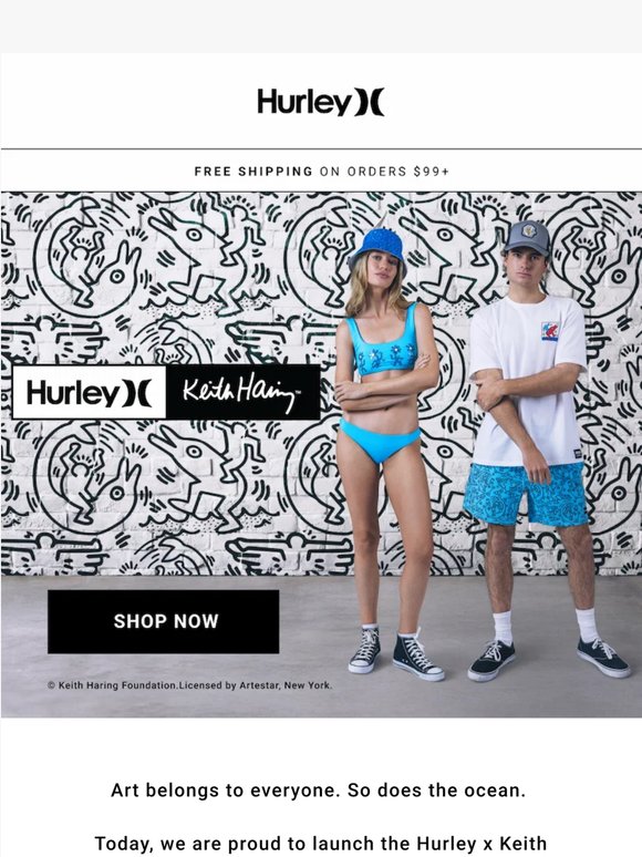 Introducing the Hurley x Keith Haring Collection 🌊🎨