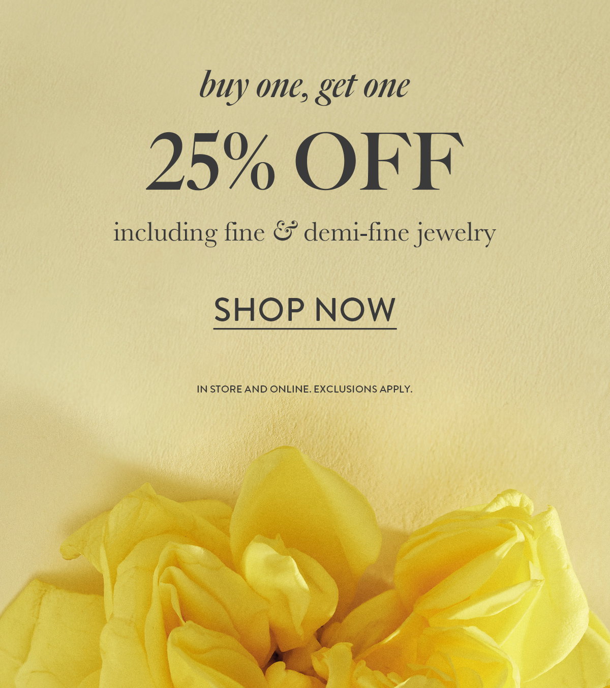 buy one, get one 25% Off