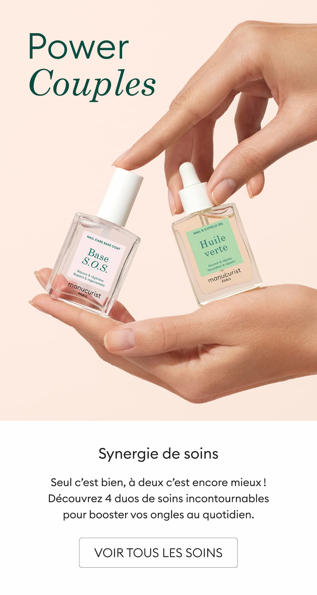 Seul c’est bien, à deux c’est encore mieux ! Découvrez 4 duos de soins incontournables pour booster vos ongles au quotidien.