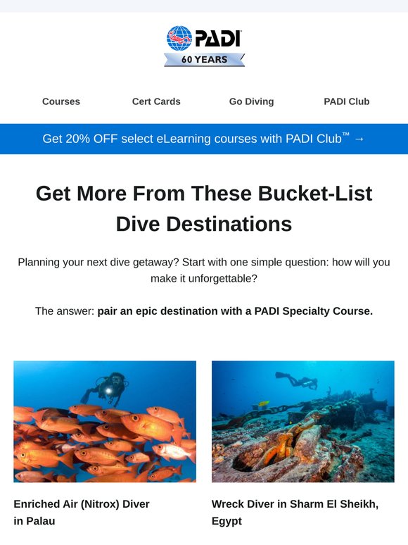 Epic Dive Destination ✓ New Dive Skills ✓