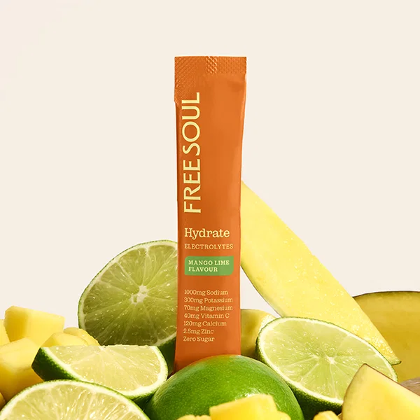 Free Soul Hydrate Electrolytes Sachets Mango Lime