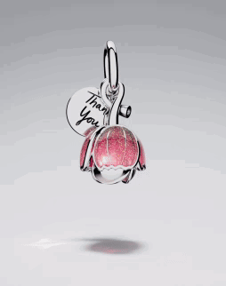 Pink Tulip Charm