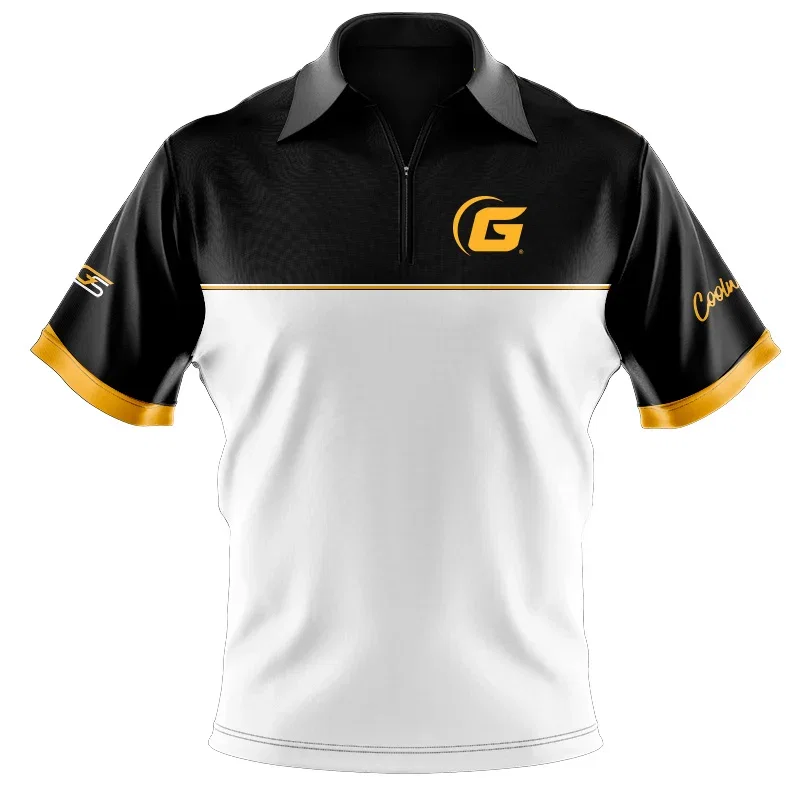 Image of 900 Global Standard Collection GSClassic Men's Polo Zip CoolWick Bowling Jersey