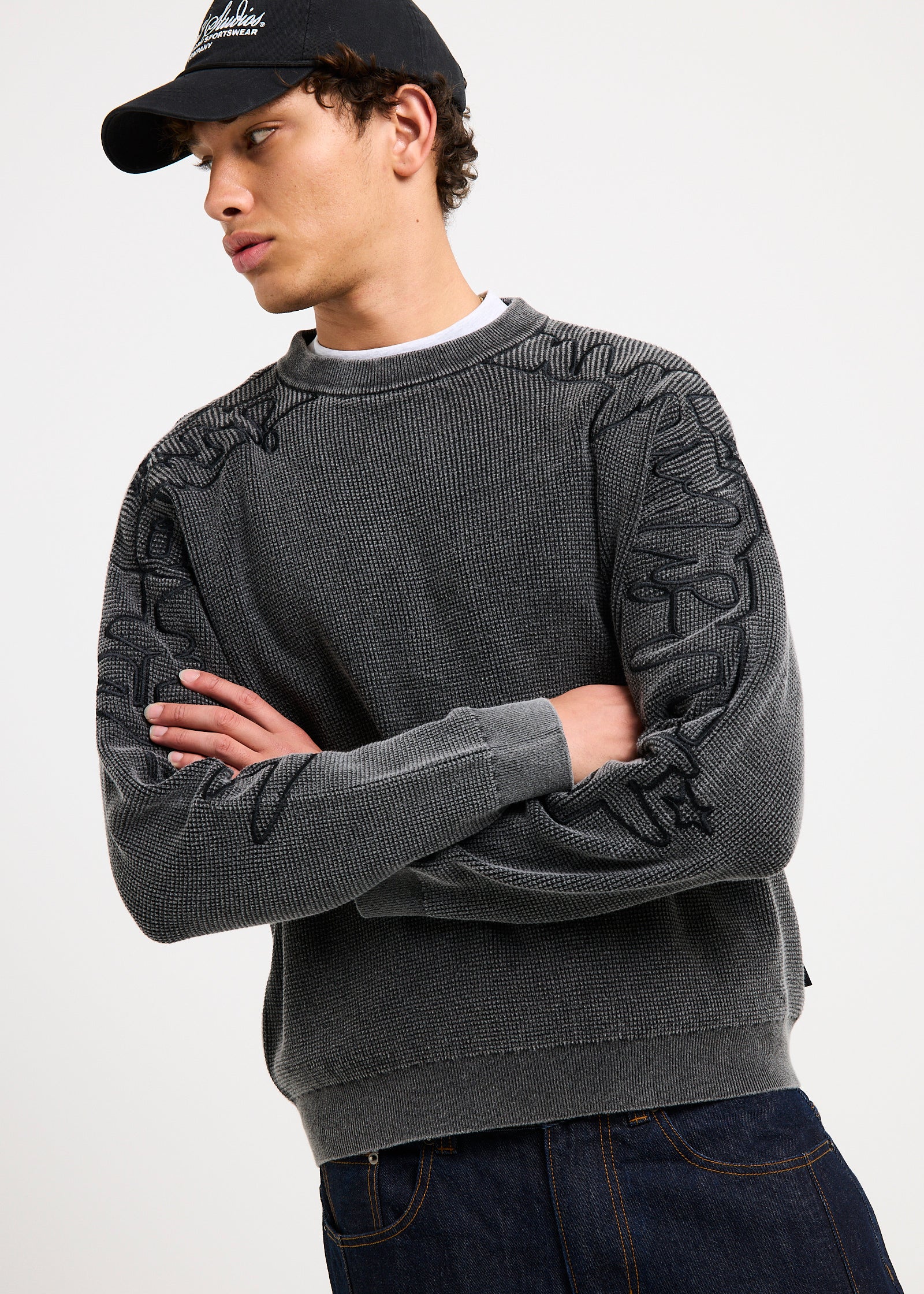 Image of Scrawl Waffle Knit