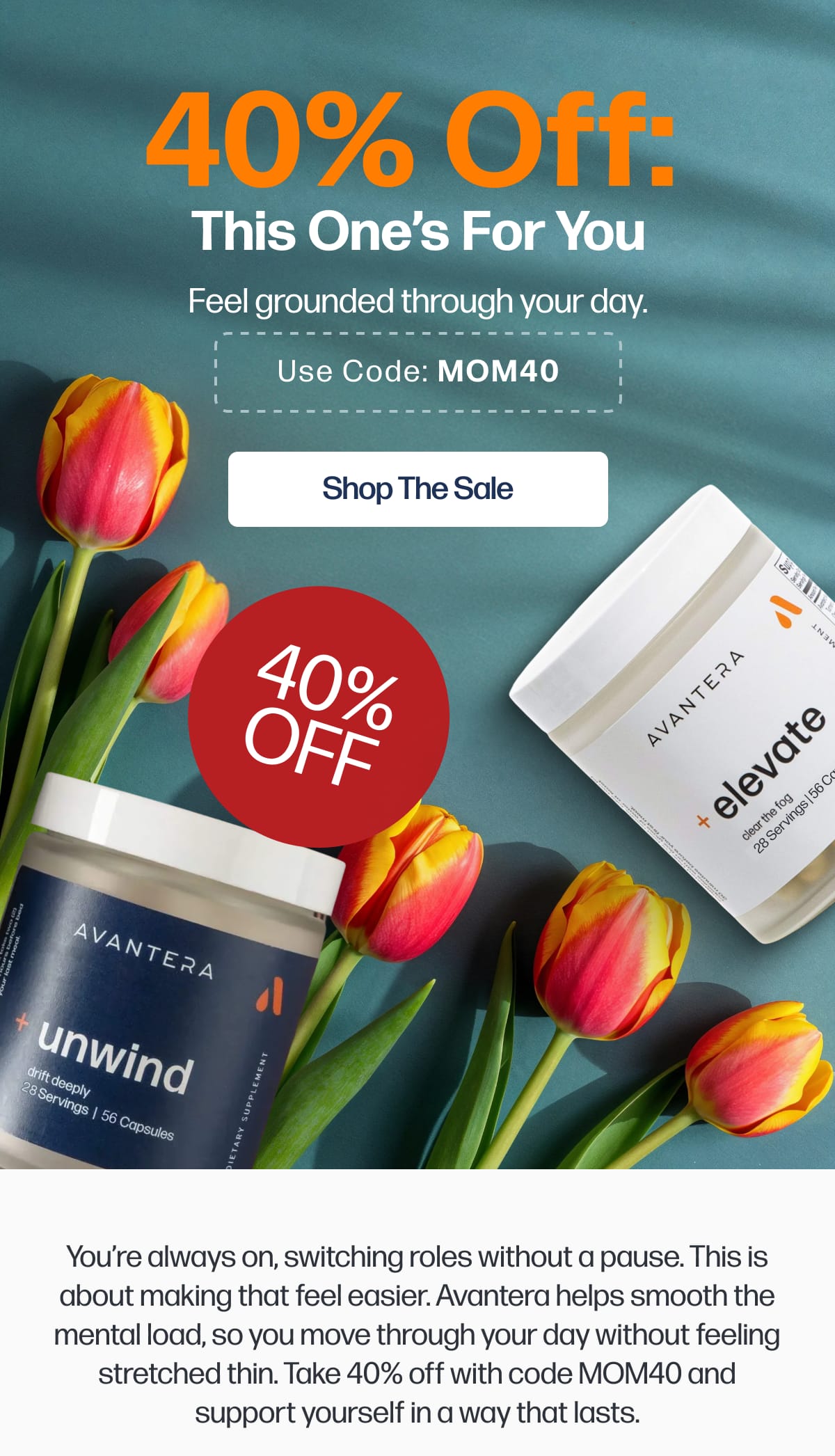  40% Off:  This One’s For You