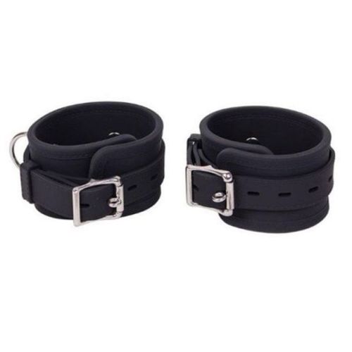Mister B Leather BIOTHANE WRIST RESTRAINTS | Black
