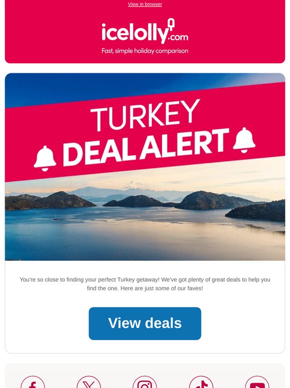🔔 Turkey deal alert | Get the latest prices inside 🇹🇷