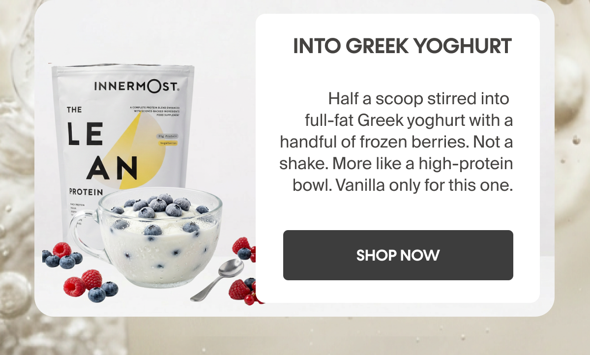 Into Greek Yoghurt