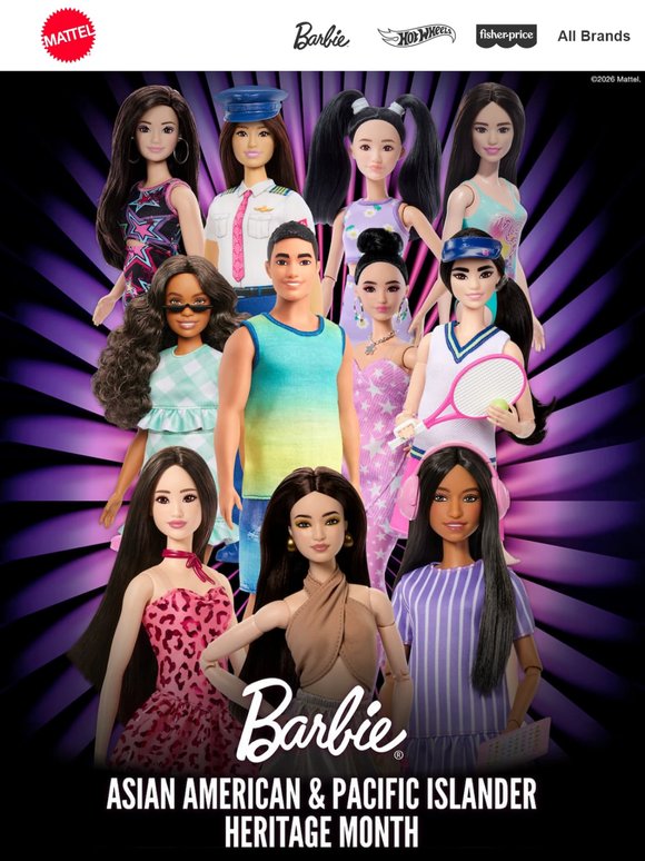 Inspiring Barbie dolls for AAPI Heritage Month!