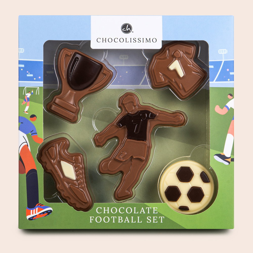 Fußball-Set aus Schokolade