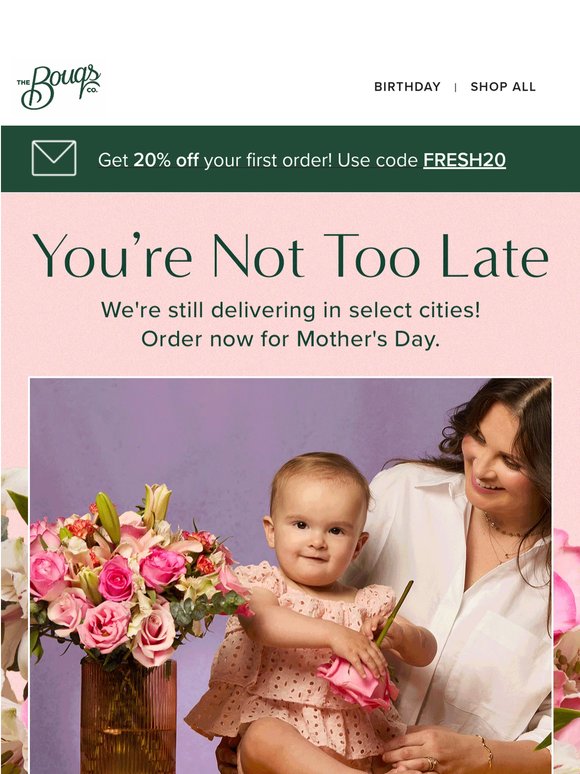🚨Final Hours for Mother’s Day Flowers 🌸