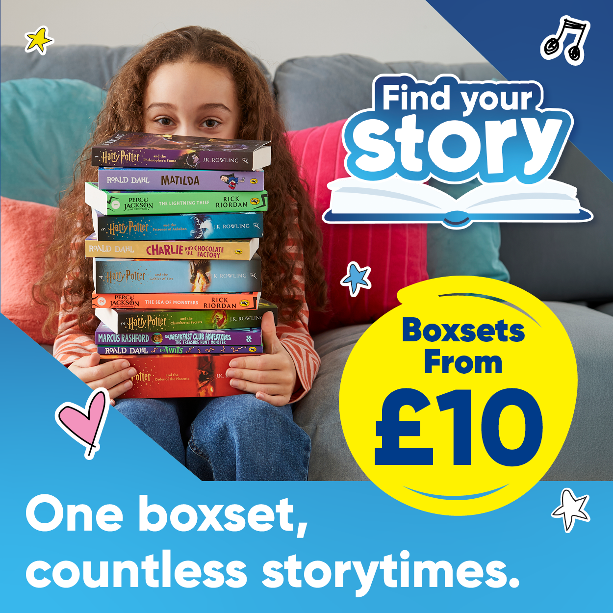 Find your story. Boxsets from £10. One boxset, countless storytimes