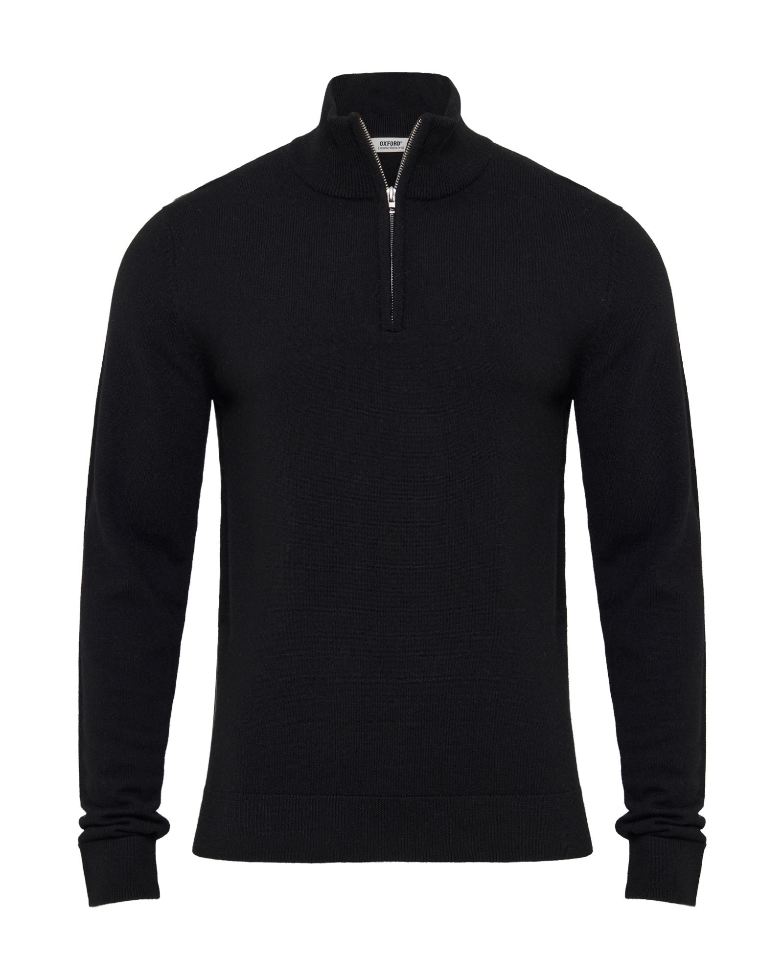 Merino Zip-Neck Wool Pullover