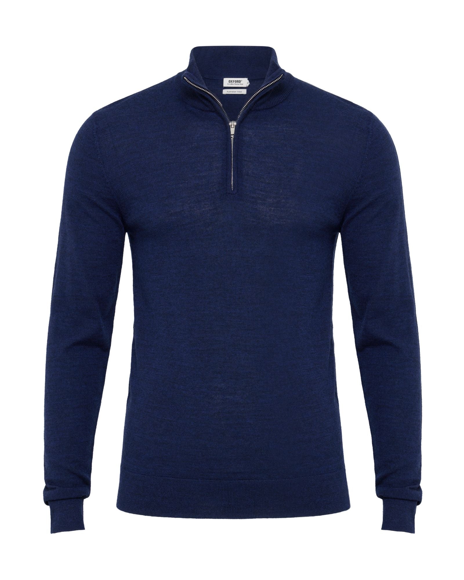 Merino Zip-Neck Wool Pullover