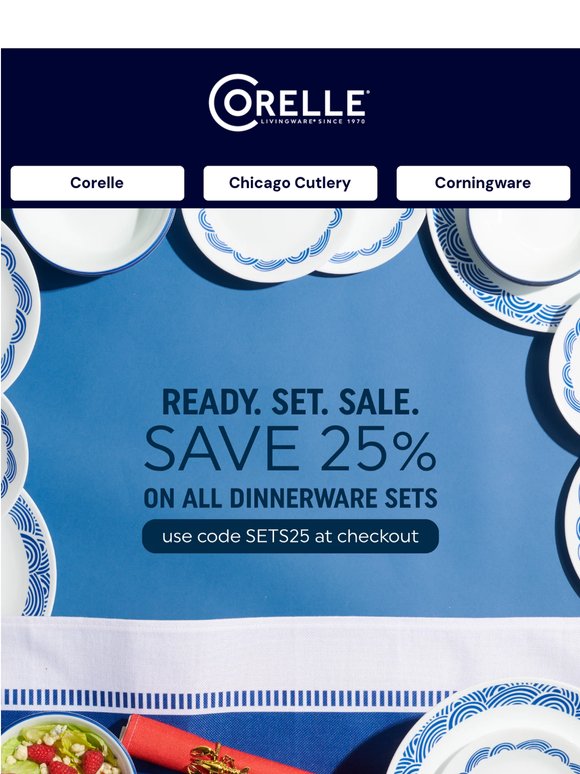 Save 25% on all Dinnerware Sets