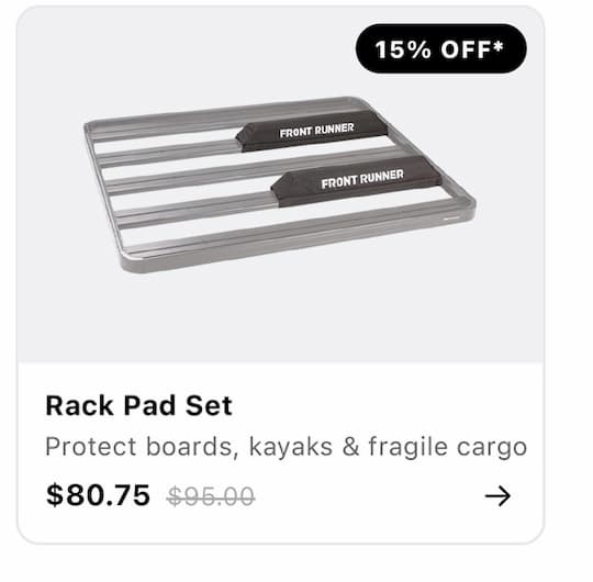 Front Runner Rack Pad Set RRAC125