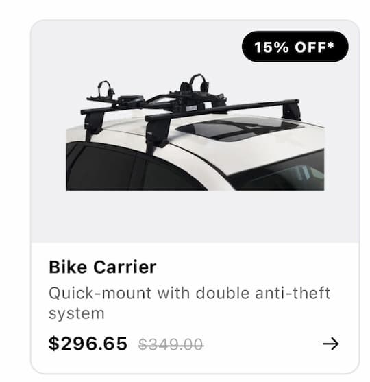 Front Runner Modus Roof Bike Carrier RRAC371