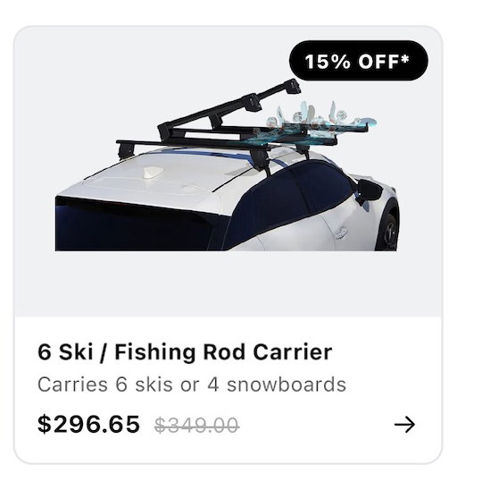 Front Runner Yelo 6 Ski / Fishing Rod Carrier RRAC314