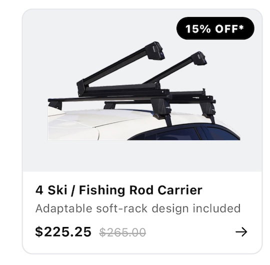Front Runner Yelo 4 Ski / Fishing Rod Carrier RRAC389