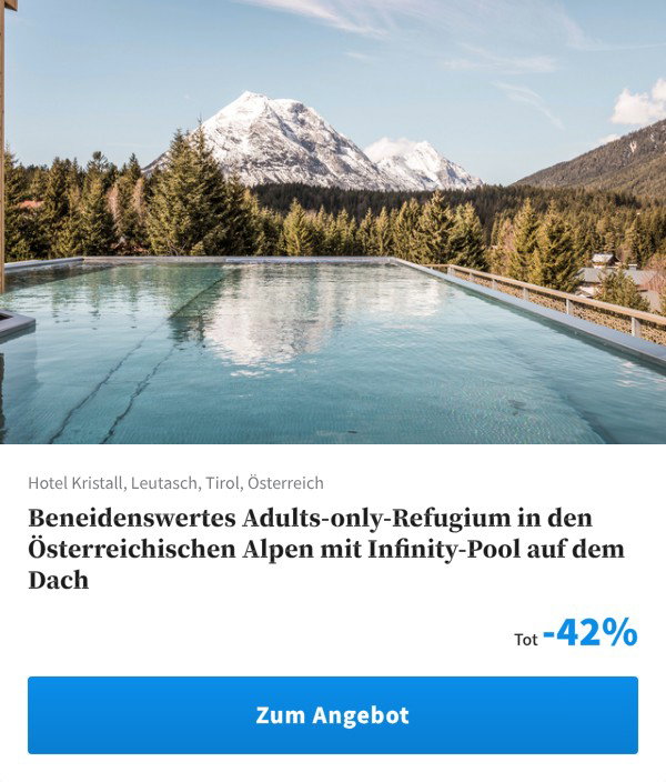 Beneidenswertes Adults-only-Refugium in den Österreichischen Alpen mit Infinity-Pool auf dem Dach