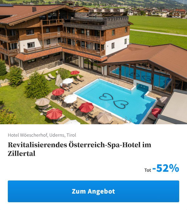 Revitalisierendes Österreich-Spa-Hotel im Zillertal