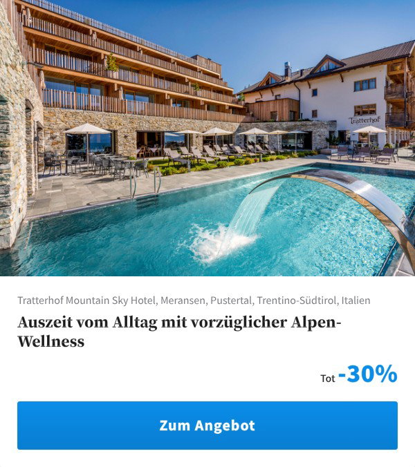 Auszeit vom Alltag mit vorzüglicher Alpen-Wellness