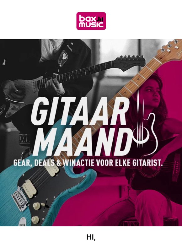 Vier de Gitaarmaand met ons 🎸