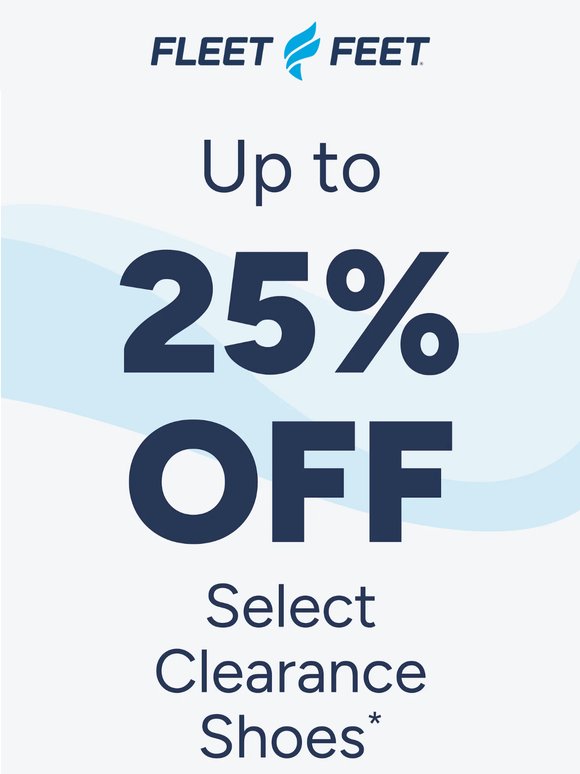 Up to 25% off top shoe brands