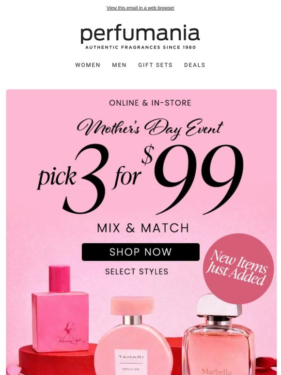 Shop Mom’s 3 for $99 Event