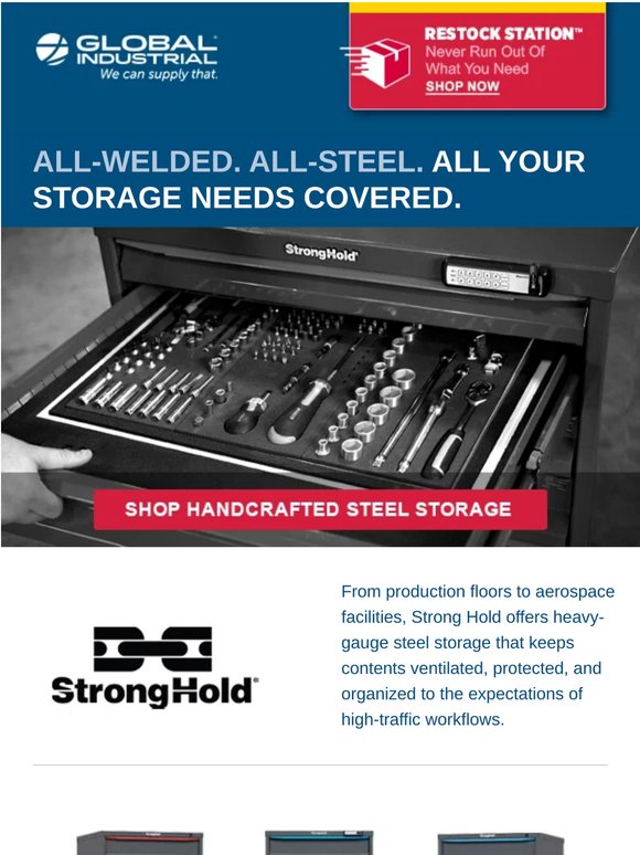 Strong Hold Cabinets Built For Long-Term Industrial Performance