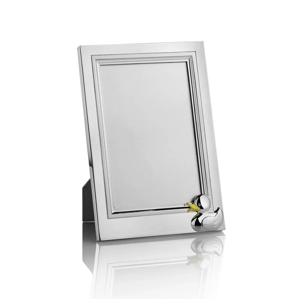 Image of Silver Plated Duck Frame 4x6