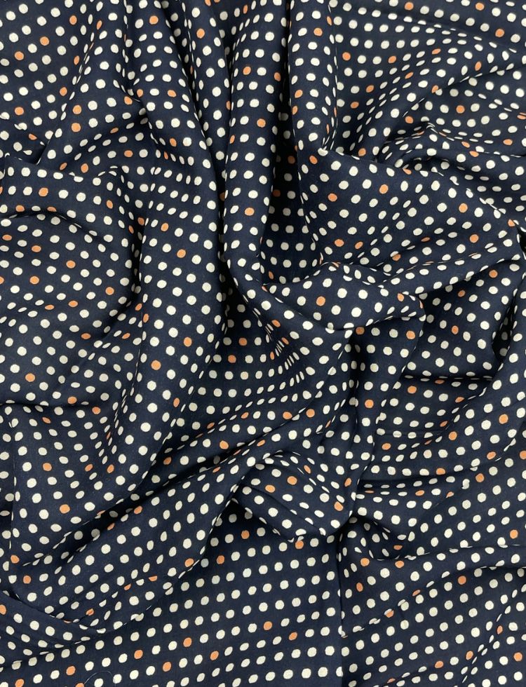 Art Gallery Fabrics Oh Meow Rayon Challis Fabric Paw Some Night