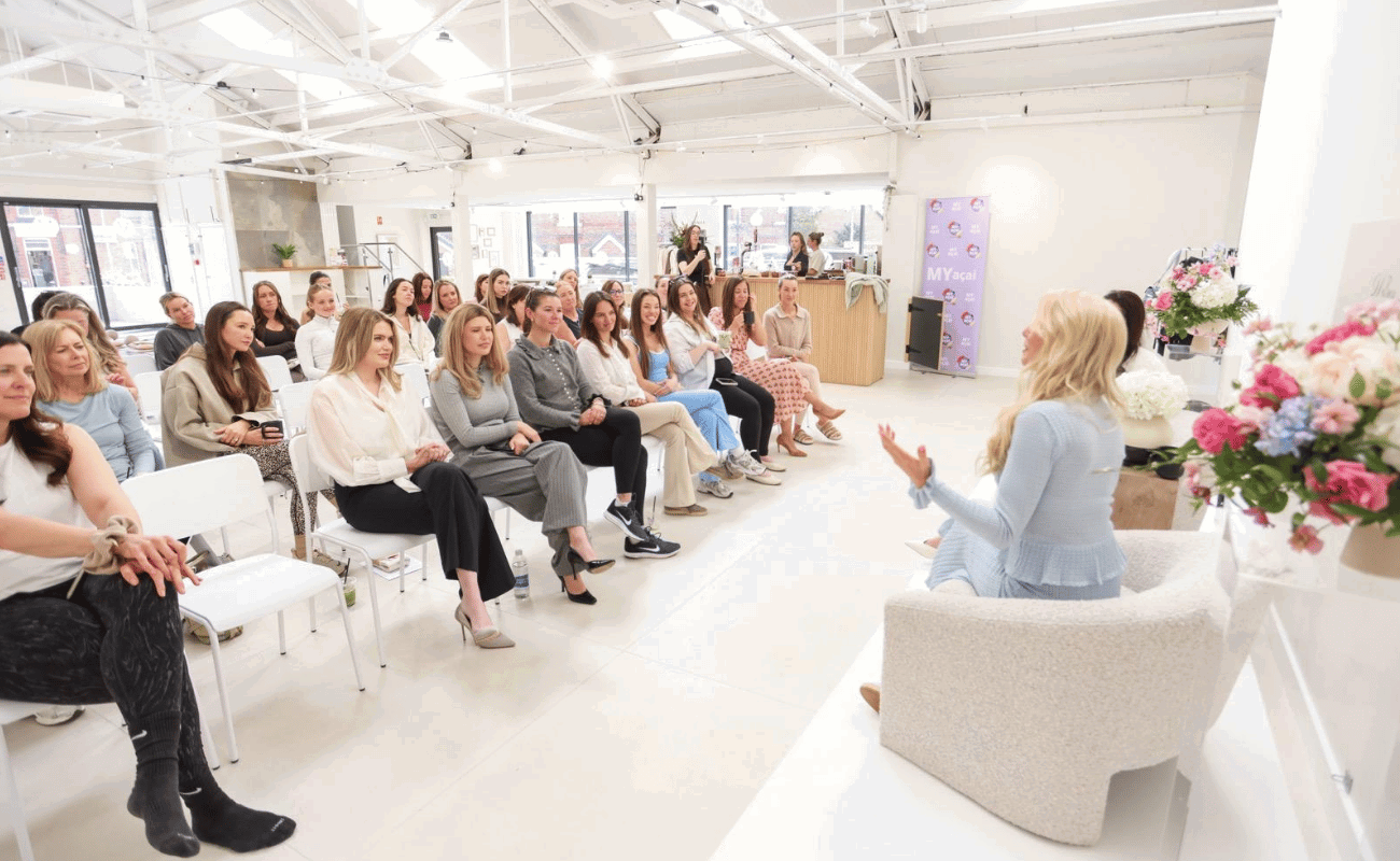 Our founder speaking at an event