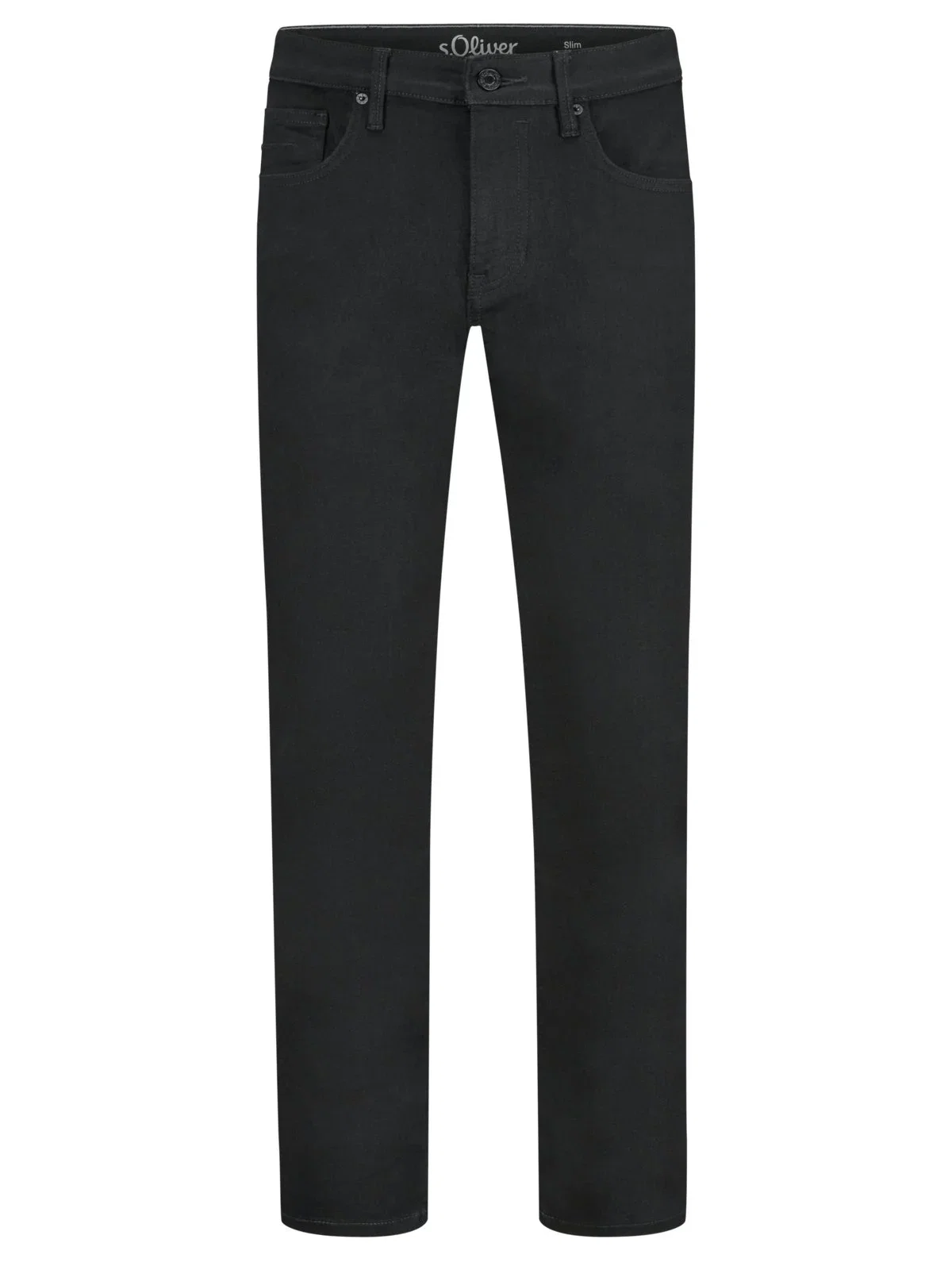 Black Hyperstretch Jeans, Slim Fit